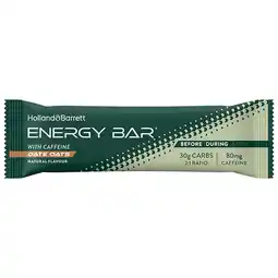 Holland & Barrett 1+1 gratis | Holland & Barrett Energy Bar Caffeine Date Oats - 48g aanbieding