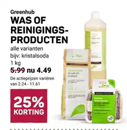 Ekoplaza Greenhub was of reinigings- producten aanbieding