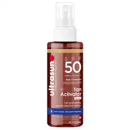 Holland & Barrett Online deals | Ultrasun Tan Activator Zonnebrandspray SPF50 - 100ml aanbieding
