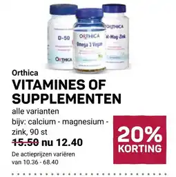 Ekoplaza Orthica vitamines of supplementen aanbieding