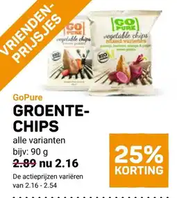 Ekoplaza Gopure groente- chips aanbieding
