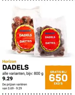 Ekoplaza Horizon dadels aanbieding