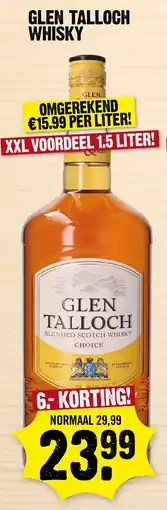 Super Dirck 3 Glen talloch whisky aanbieding