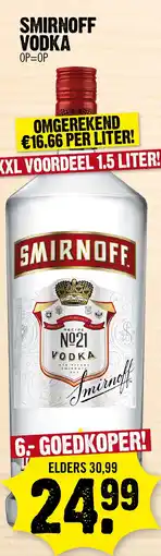 Super Dirck 3 Smirnoff vodka aanbieding