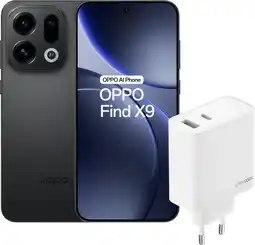Coolblue OPPO Find X9 512GB Zwart 5G + OPPO SuperVOOC Oplader 80W aanbieding