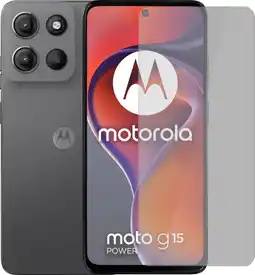 Coolblue Motorola Moto G15 Power 256GB Grijs 4G + Just in Case Tempered Glass Screenprotector aanbieding