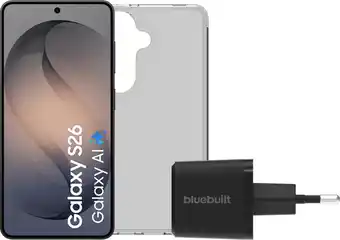Coolblue Samsung Galaxy S26 256GB Zwart 5G + Basis Accessoirepakket aanbieding