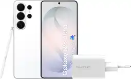Coolblue Samsung Galaxy S26 Ultra 256GB Wit 5G + BlueBuilt Oplader 65 Watt Wit aanbieding
