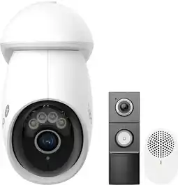 Coolblue TP- Link Tapo C560WS + D235 Smart Battery & Wired Doorbell aanbieding