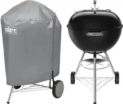 Coolblue Weber Original Kettle 57 cm Zwart + Weber Hoes 57 cm aanbieding