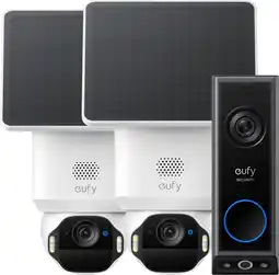 Coolblue Eufy SoloCam E42 Duo Pack + Video Doorbell E340 aanbieding