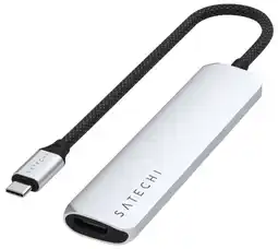 Coolblue Satechi Type C Slim Multi-Port Adapter V2 Space Grey aanbieding