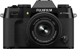 Coolblue Fujifilm X-T50 Zwart + XC 15-45mm f/3.5-5.6 OIS PZ aanbieding
