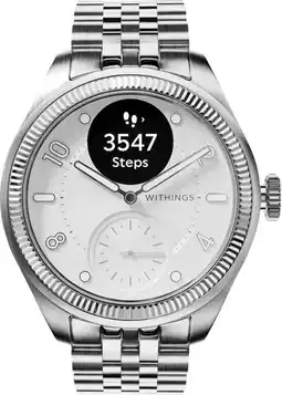 Coolblue Withings ScanWatch Nova Brilliant Titanium Zilver 39mm aanbieding