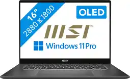 Coolblue MSI Prestige 16 AI+ C3MG-052NL OLED QWERTY aanbieding