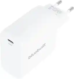 Coolblue BlueBuilt 100W GaN Usb C Oplader Wit aanbieding