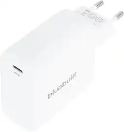 Coolblue BlueBuilt 100W GaN Usb C Oplader Wit aanbieding
