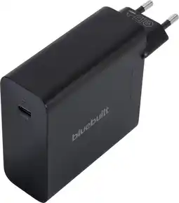 Coolblue BlueBuilt 140W GaN Usb C Oplader Zwart aanbieding