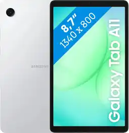 Coolblue Samsung Galaxy Tab A11 8,7 inch 128GB Wifi Zilver aanbieding