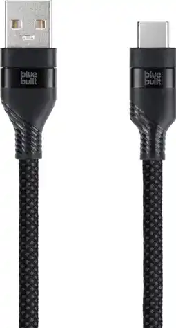 Coolblue BlueBuilt Usb A naar Usb C Kabel 1,5m Nylon Zwart aanbieding