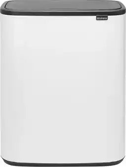 Coolblue Brabantia Bo Touch Bin 60 Liter White aanbieding