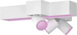 Coolblue Philips Hue Centris Opbouwspot White and Color - Wit - Kruisvorm - 3-spots aanbieding