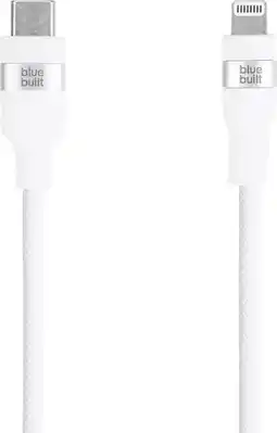 Coolblue BlueBuilt Usb C naar Lightning Kabel 1,5m Nylon Wit aanbieding