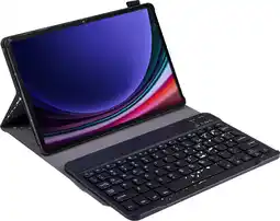Coolblue Just in Case Samsung Galaxy Tab S9/S9 FE/S10 FE/S10 Lite Toetsenbordhoes QWERTY Zwart aanbieding