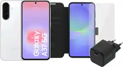 Coolblue Samsung Galaxy A37 128GB Wit 5G + Compleet Accessoirepakket aanbieding