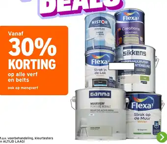 Op alle verf en beits