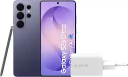 Coolblue Samsung Galaxy S26 Ultra 1TB Donkerblauw 5G + BlueBuilt Oplader 65 Watt Wit aanbieding