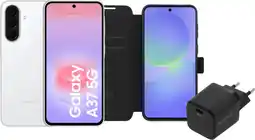 Coolblue Samsung Galaxy A37 128GB Wit 5G + Basis Accessoirepakket aanbieding