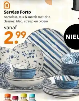Blokker Servies Porto aanbieding