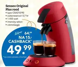 Blokker Senseo Original Plus rood aanbieding