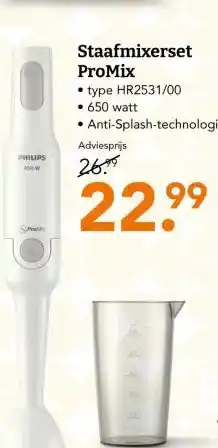Blokker Staafmixerset ProMix aanbieding