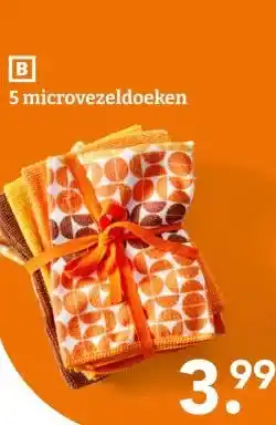 Blokker 5 microvezeldoeken aanbieding