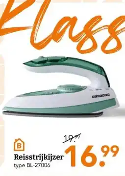 Blokker Reisstrijkijzer aanbieding