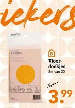 Blokker Vloer- doekjes aanbieding