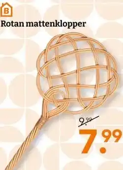 Blokker Rotan mattenklopper aanbieding