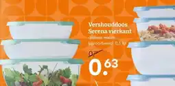 Blokker Vershouddoos Serena vierkant aanbieding
