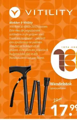 Blokker Wandelstok aanbieding