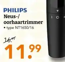 Blokker PHILIPS Neus-/ oorhaartrimmer aanbieding