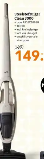 Blokker Steelstofzuiger Clean 3000 aanbieding