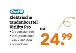Blokker Elektrische tandenborstel Vitility Pro aanbieding