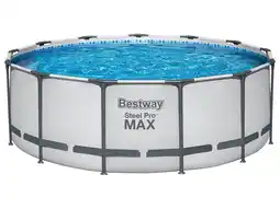 Lidl Bestway Zwembad Steel ProMAX met filterpomp 396 x 122 cm aanbieding