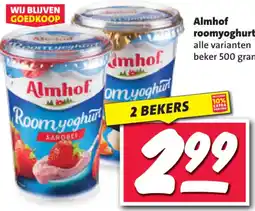 Nettorama Almhof roomyoghurt aanbieding