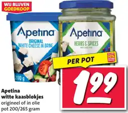 Nettorama Apetina witte kaasblokjes aanbieding