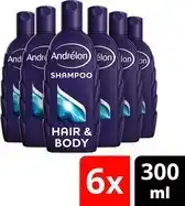 Bol.com Andrélon Hair & Body For Men - 6 x 300 ml - Shampoo - Voordeelverpakking aanbieding