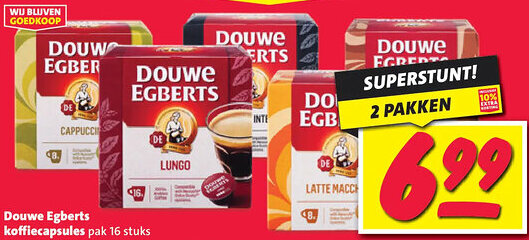 Nettorama Douwe Egberts koffiecapsules aanbieding