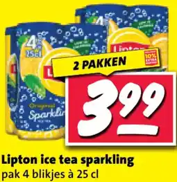 Nettorama Lipton ice tea sparkling aanbieding